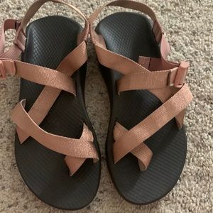 Rose gold Chaco sandals